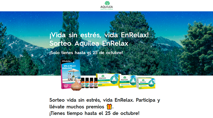 Llévate un lote de productos de Aquilea EnRelax