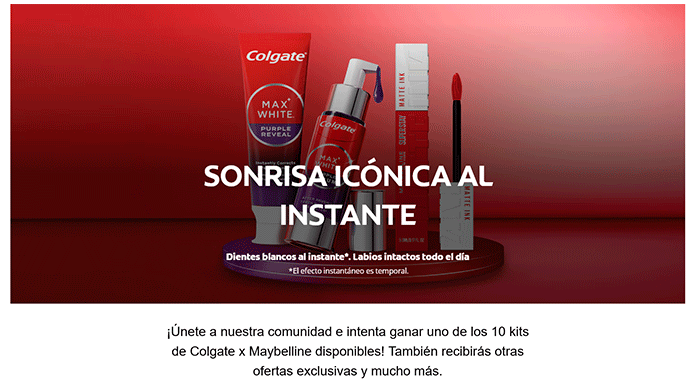 Sorteo de 10 lotes Colgate Sorteo de 10 lotes Colgate