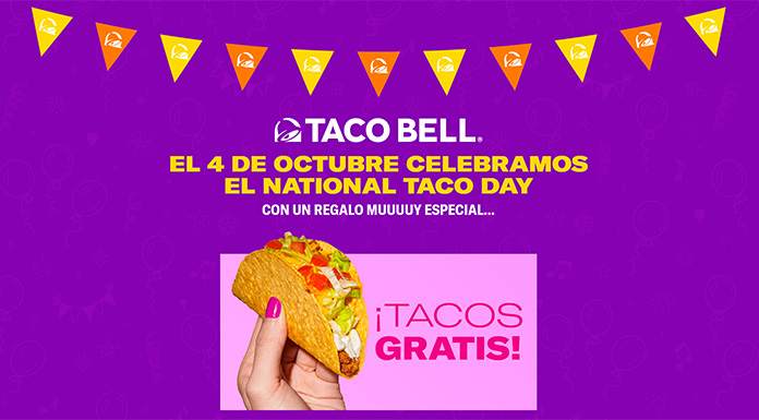 Tacos gratis en Taco Bell