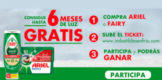 Consigue hasta 6 meses de luz gratis con Fairy y Ariel Consigue hasta 6 meses de luz gratis con Fairy y Ariel
