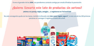 Consigue uno de los fantásticos premios que sortea Tu Casa Club