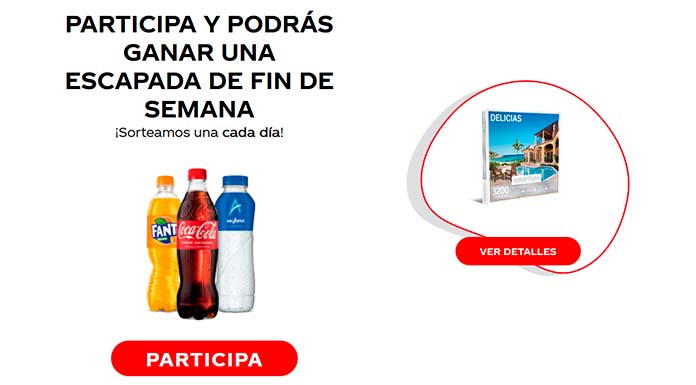 Gana una escapada de fin de semana con Coca Cola