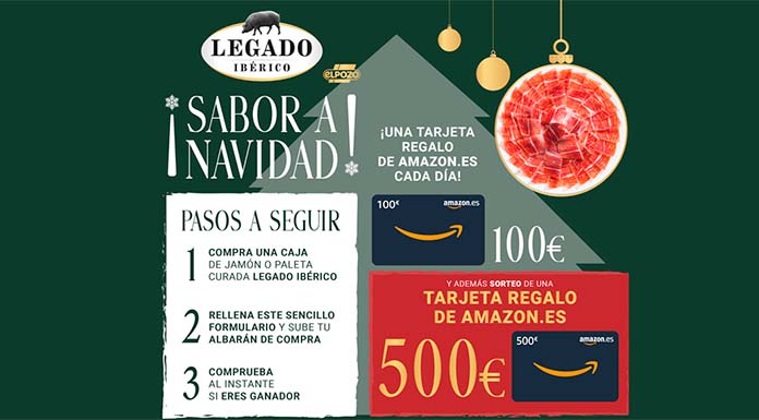 Legado Ibérico sortea tarjetas regalo de Amazon