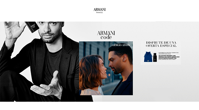 Regalo de un neceser y muestra del nuevo Armani Code Eau de Parfum