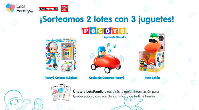 Sorteo de 2 lotes con 3 juguetes Pocoyó de Lets Family