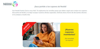 Cupones reembolso de Nestlé Family Club Cupones reembolso de Nestlé Family Club