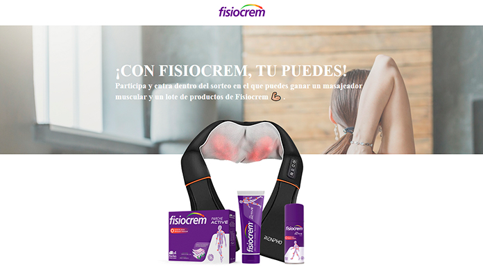 Gana un masajeador muscular y un lote de productos de Fisiocrem