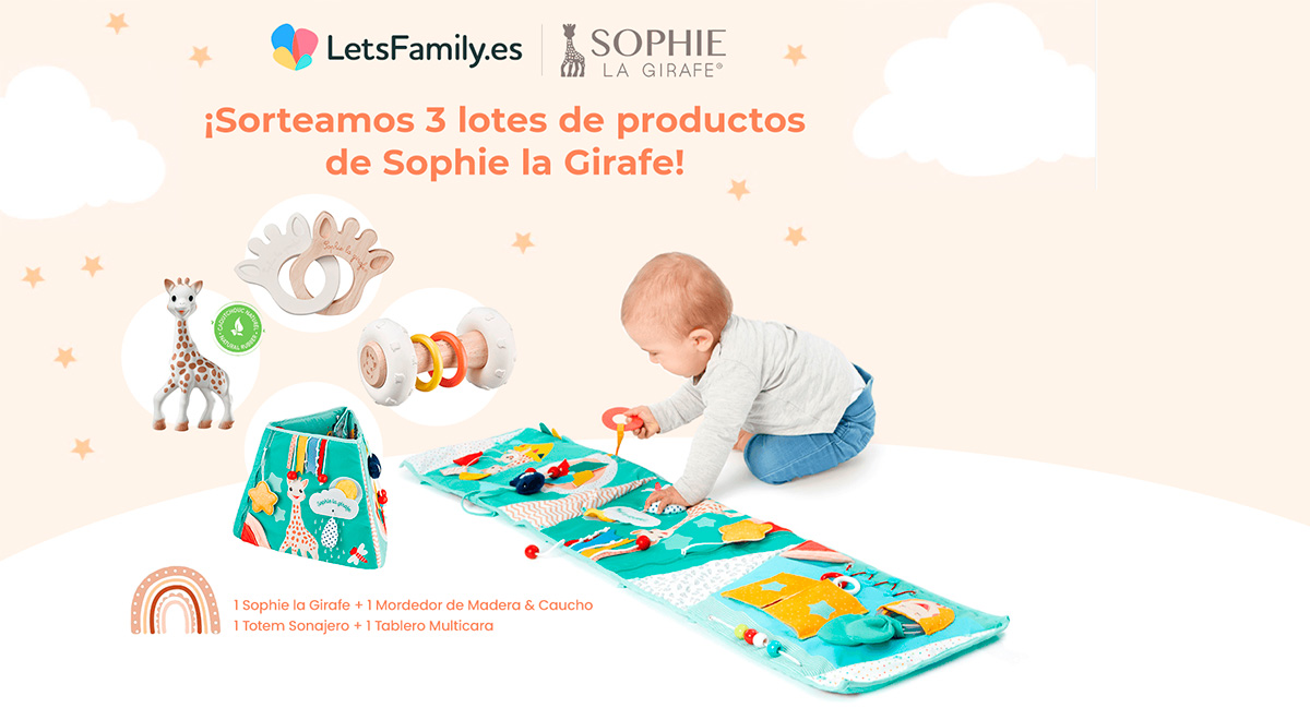 Sorteo de 2 lotes con 3 juguetes de Sophie la Girafe