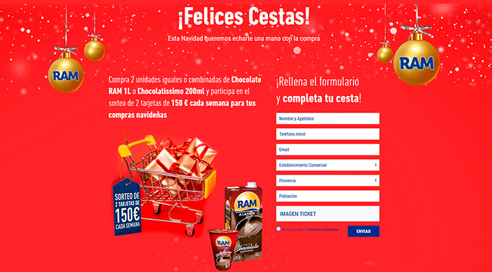 Sorteo de 2 tarjetas de 150 € cada semana de Ram