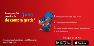 Sorteo de 30 premios de 1 año de compra gratis Lidl Sorteo de 30 premios de 1 año de compra gratis Lidl