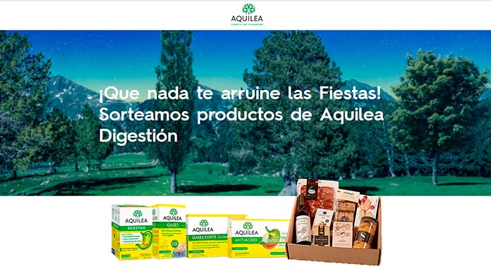 Sorteo de productos de Aquilea Digestión