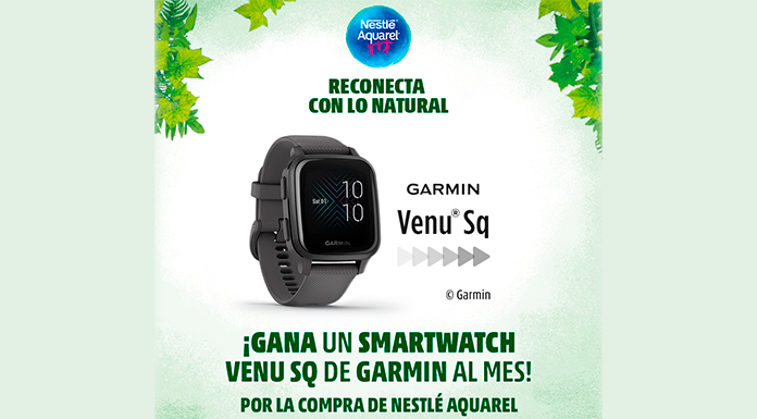 Hazte con tu smartwatch Venu Sq de Garmin con Nestlé Aquarel