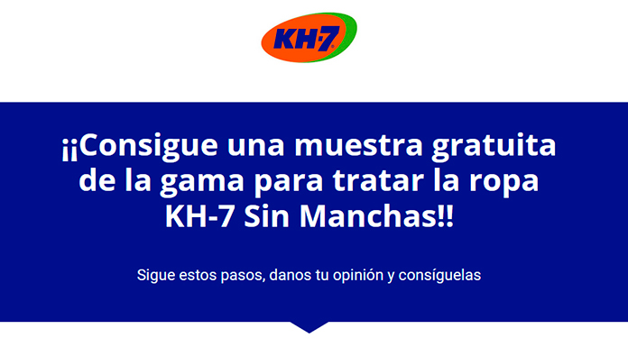 Muestras gratis de KH7 sin manchas