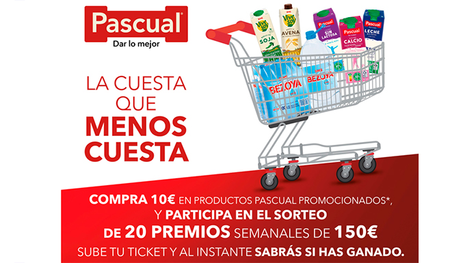 Sorteo de 20 premios semanales de Pascual