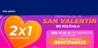 2x1 en entradas de cine con Yelmo