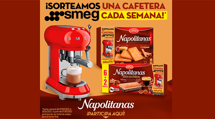 Cuétara sortea una cafetera Smeg cada semana