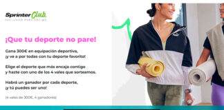 Gana 300€ en equipación deportiva con Sprinter