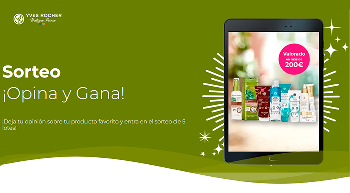 Sorteo Opina y Gana de Yves Rocher