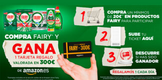 Gana 1 tarjeta regalo con Fairy Gana 1 tarjeta regalo con Fairy