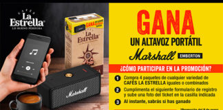 Gana un altavoz portátil Marshall con Cafés La Estrella Gana un altavoz portátil Marshall con Cafés La Estrella