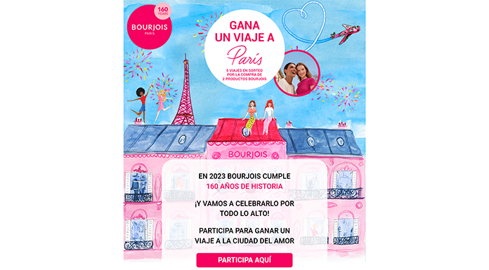 Gana un viaje a Paris con Bourjois