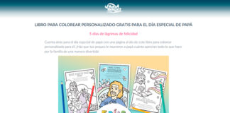 Libro para colorear personalizado gratis para el Día del Padre Hurra Héroes Libro para colorear personalizado gratis para el Día del Padre Hurra Héroes