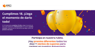 PcAniversario con premios y sorteos de PcComponentes