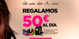 Schwarzkopf regala 50 euros al dรญa Schwarzkopf regala 50 euros al dรญa