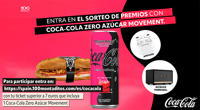 Sorteo de premios con Coca Cola y 100 Montaditos