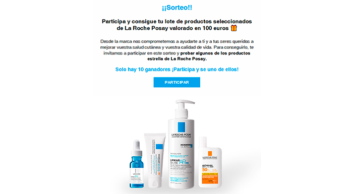 Consigue un lote de productos de La Roche Posay