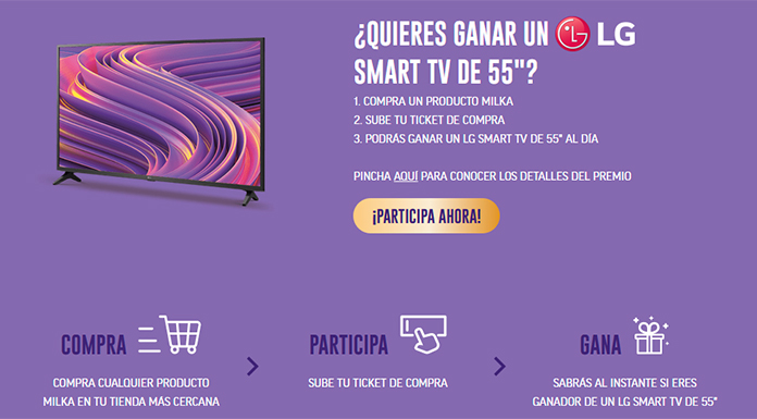 Gana un LG Smart Tv con Milka