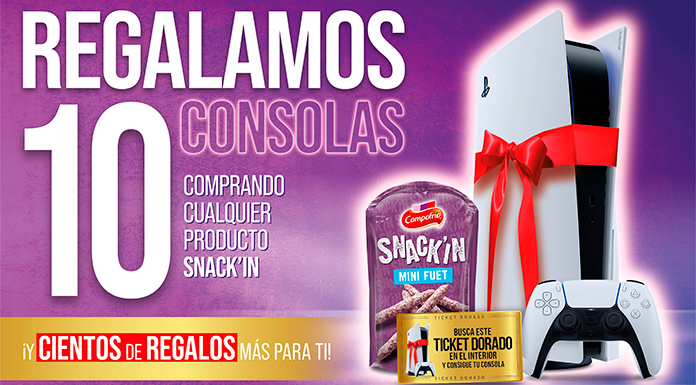 Regalan 10 consolas con Snack'In