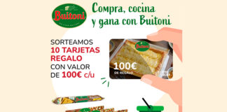Sortean 10 Tarjetas Regalo con Buitoni Sortean 10 Tarjetas Regalo con Buitoni