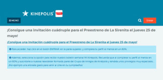 Consigue una invitación el Preestreno de una película