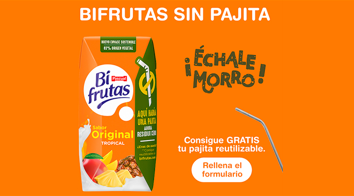 Consigue una pajita con Bifrutas