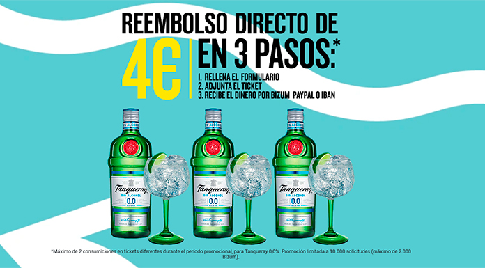 Reembolso directo de Tanqueray