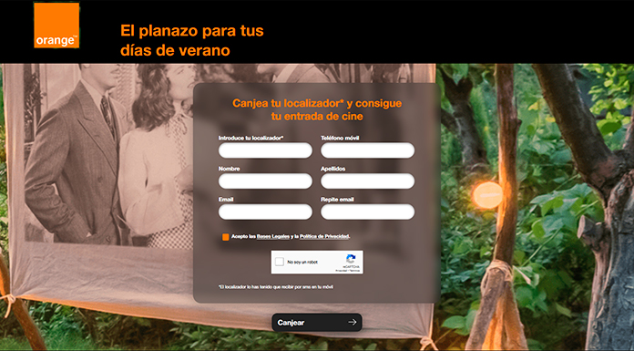 Entradas de cine gratis con Orange