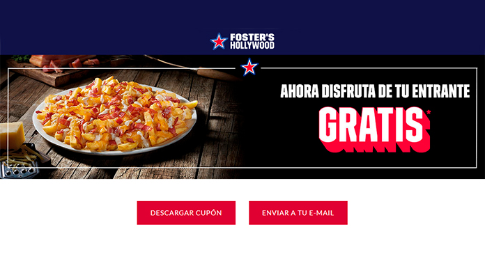 Entrante gratis con Foster's Hollywood