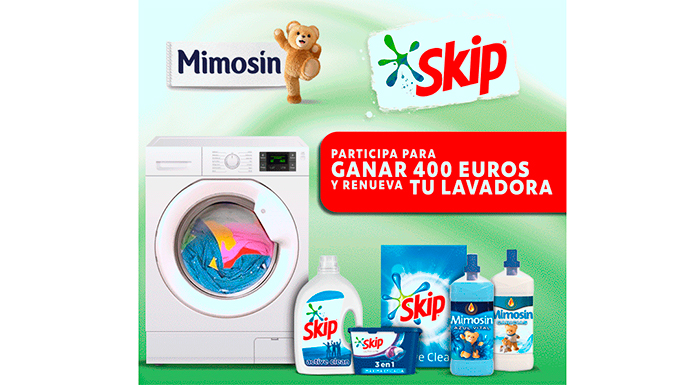Gana una lavadora con Skip & Mimosín