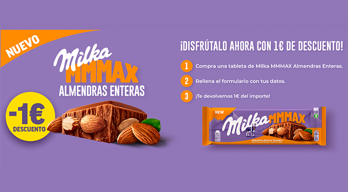 Reembolsos de Milka Mmmax Almendras Enteras