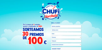 Sorteo de premios de Chufi Horchata Sorteo de premios de Chufi Horchata