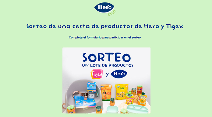 Sorteo de una cesta de productos de Hero y Tigex