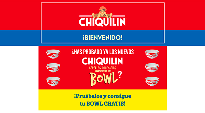 Consigue un bowl gratis con Chiquilín