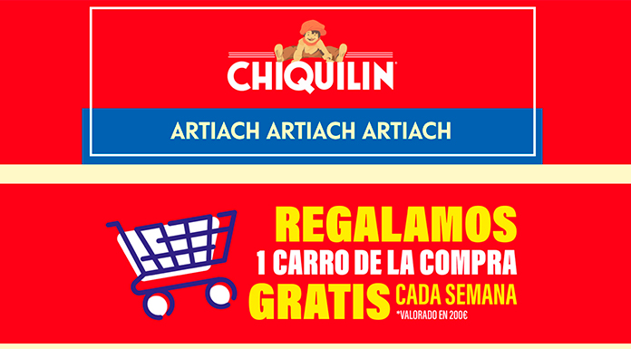 Chiquilín regala 1 carro de la compra cada semana