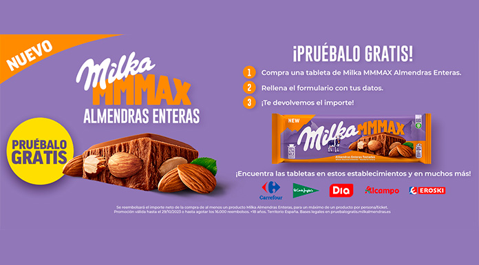 Prueba gratis Milka MMMax Almendras Enteras