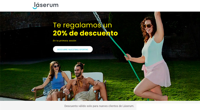 Te regalan un 20% de descuento en Láserum