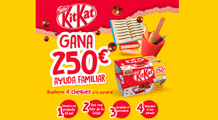 Gana euros con Kit Kat