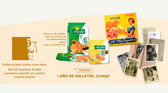 Gratis 1 año de galletas Florbú