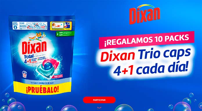 Regalan packs Dixan Trio Caps 4+1