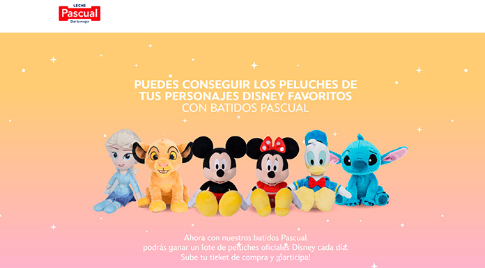 Consigue peluches Disney con Batidos Pascual